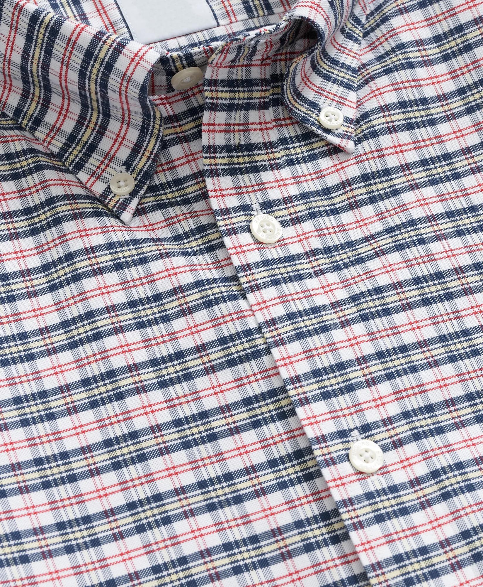 Stretch Non-Iron Oxford Button-Down Collar, Vintage Check Shirt, image 2
