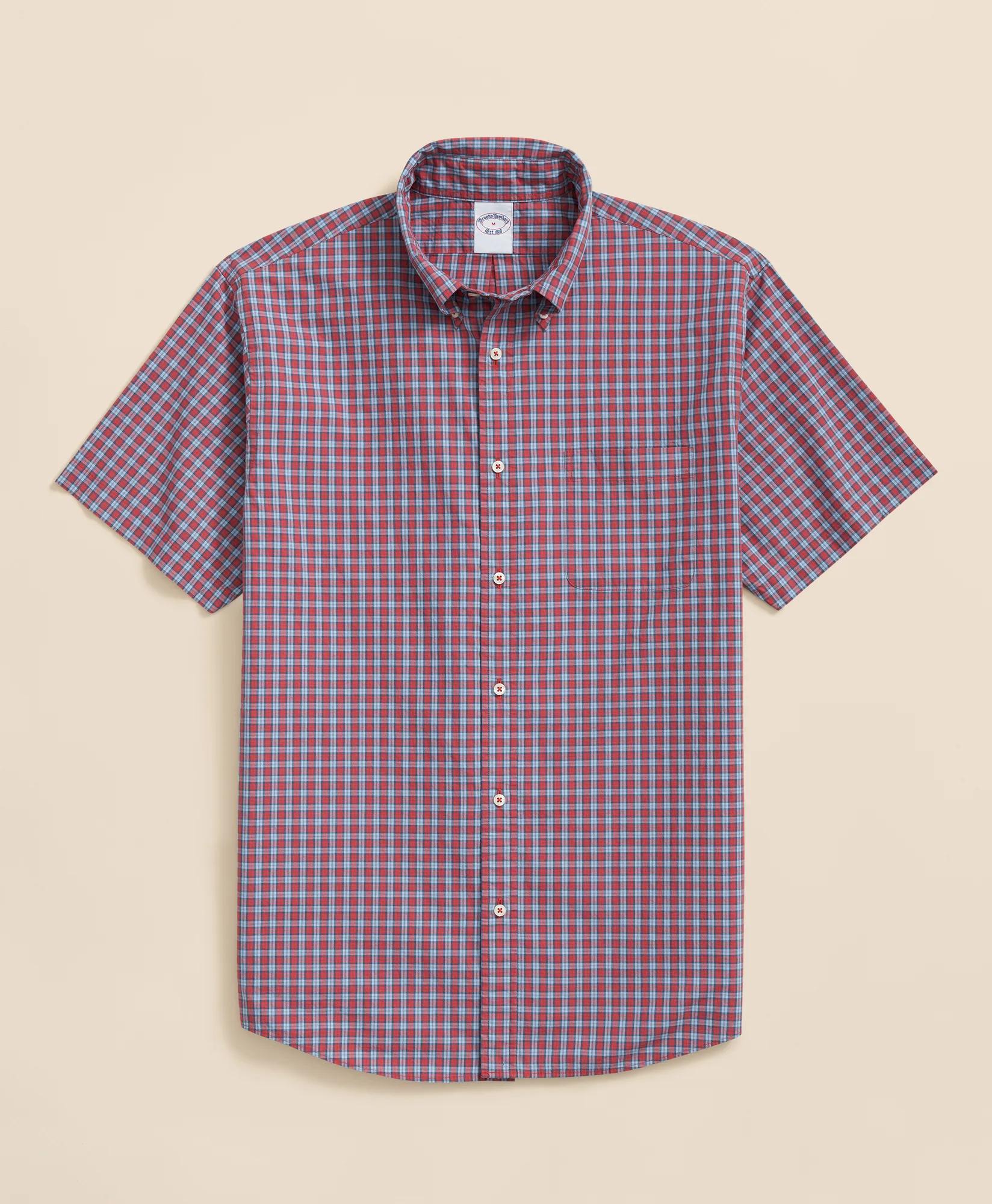 Friday Shirt, Poplin Short-Sleeve Checks, image 1