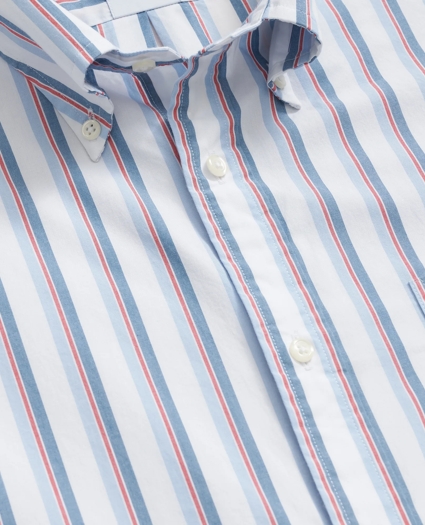 Friday Shirt, Poplin Short-Sleeve Ribbon Stripe, image 2