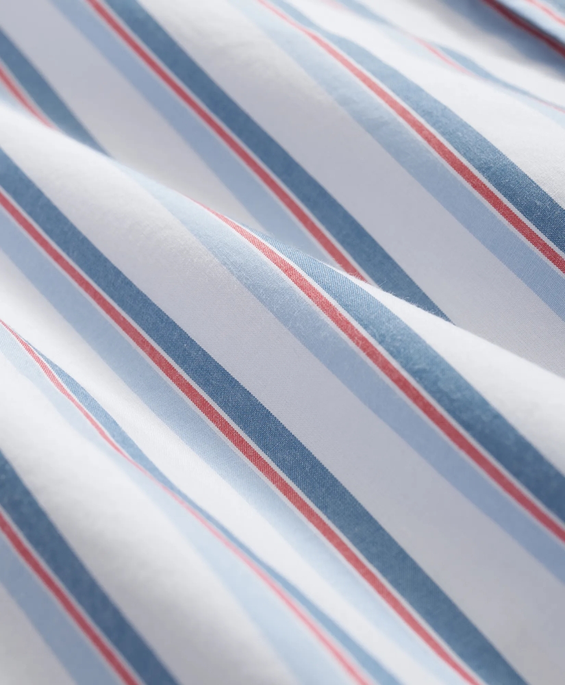 Friday Shirt, Poplin Short-Sleeve Ribbon Stripe, image 3