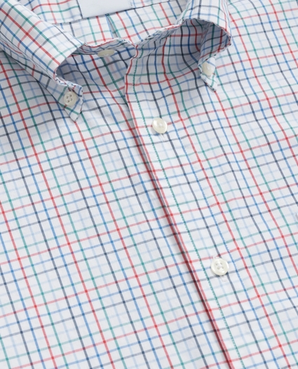 Friday Shirt, Poplin Short-Sleeve Grid Checks, image 2