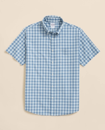 Friday Shirt, Poplin Short-Sleeve Tattersall, image 1