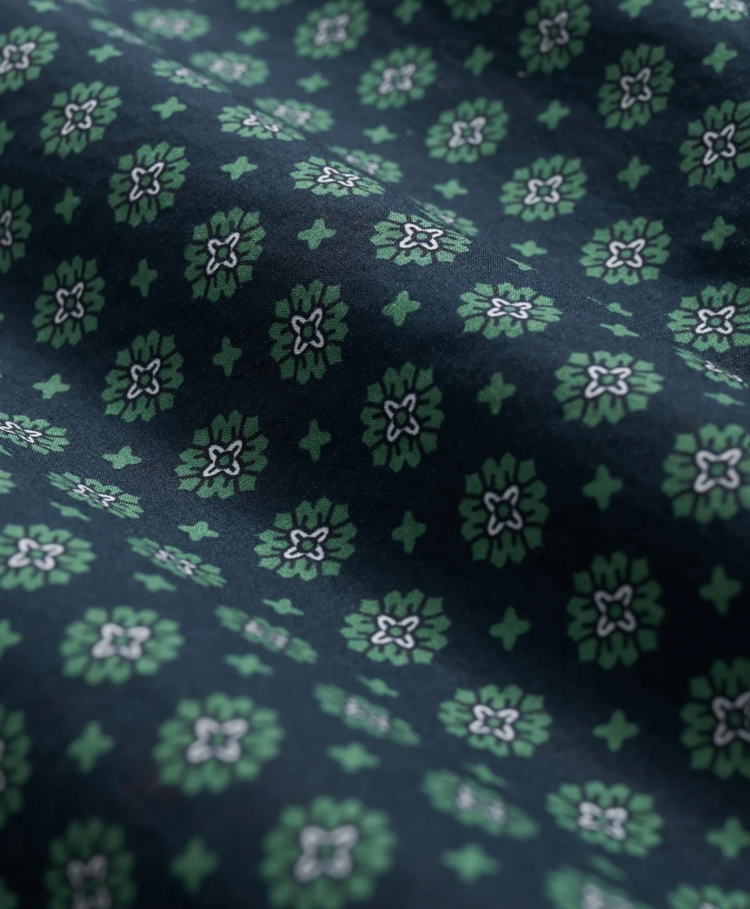Friday Shirt, Poplin Short-Sleeve Medallion Print, image 3