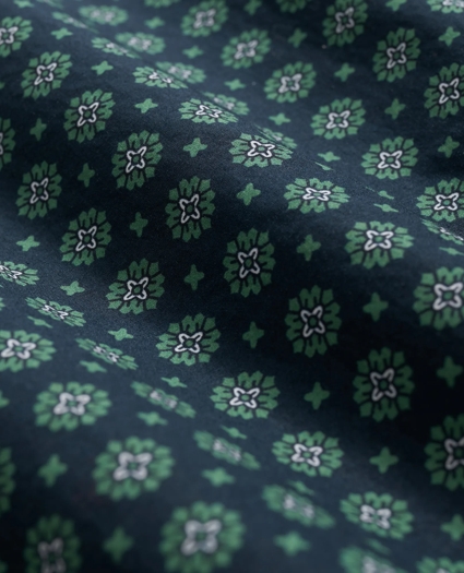 Friday Shirt, Poplin Short-Sleeve Medallion Print, image 3