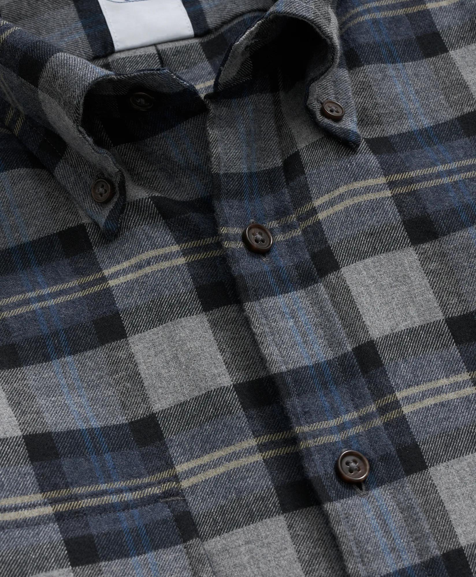 Cotton-Cashmere Flannel Plaid Sport Shirt, image 2