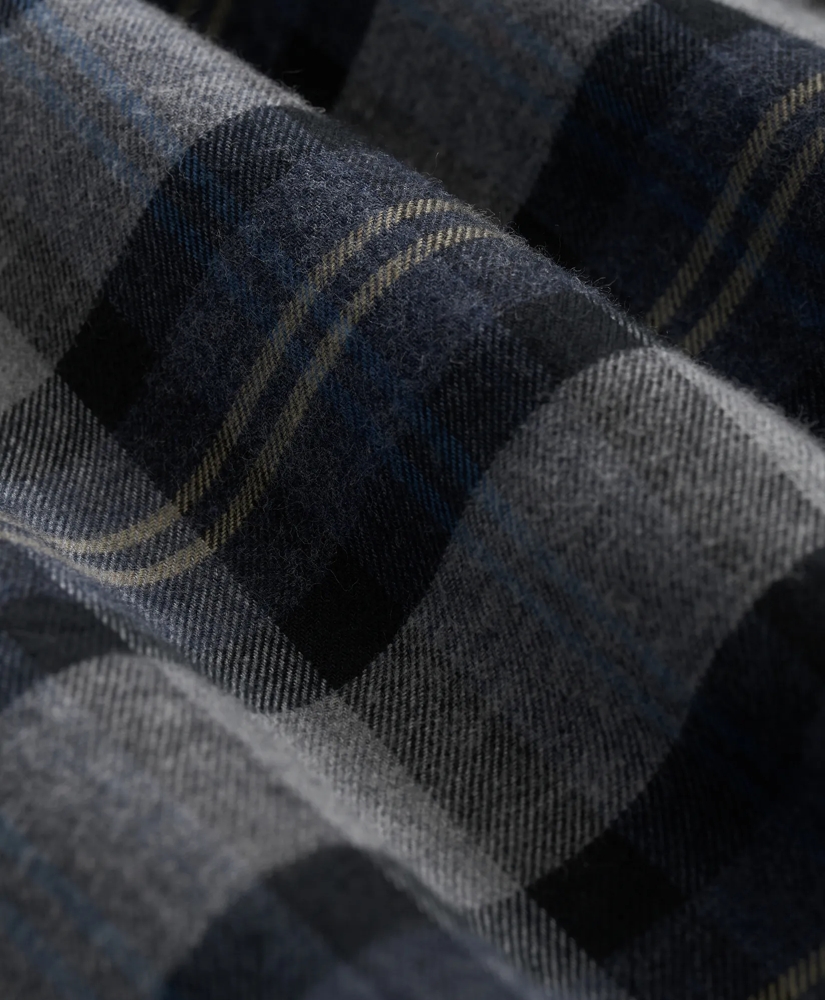 Cotton-Cashmere Flannel Plaid Sport Shirt, image 3