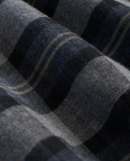 Cotton-Cashmere Flannel Plaid Sport Shirt, image 3