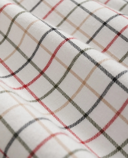 Cotton-Cashmere Flannel Windowpane Sport Shirt, image 3