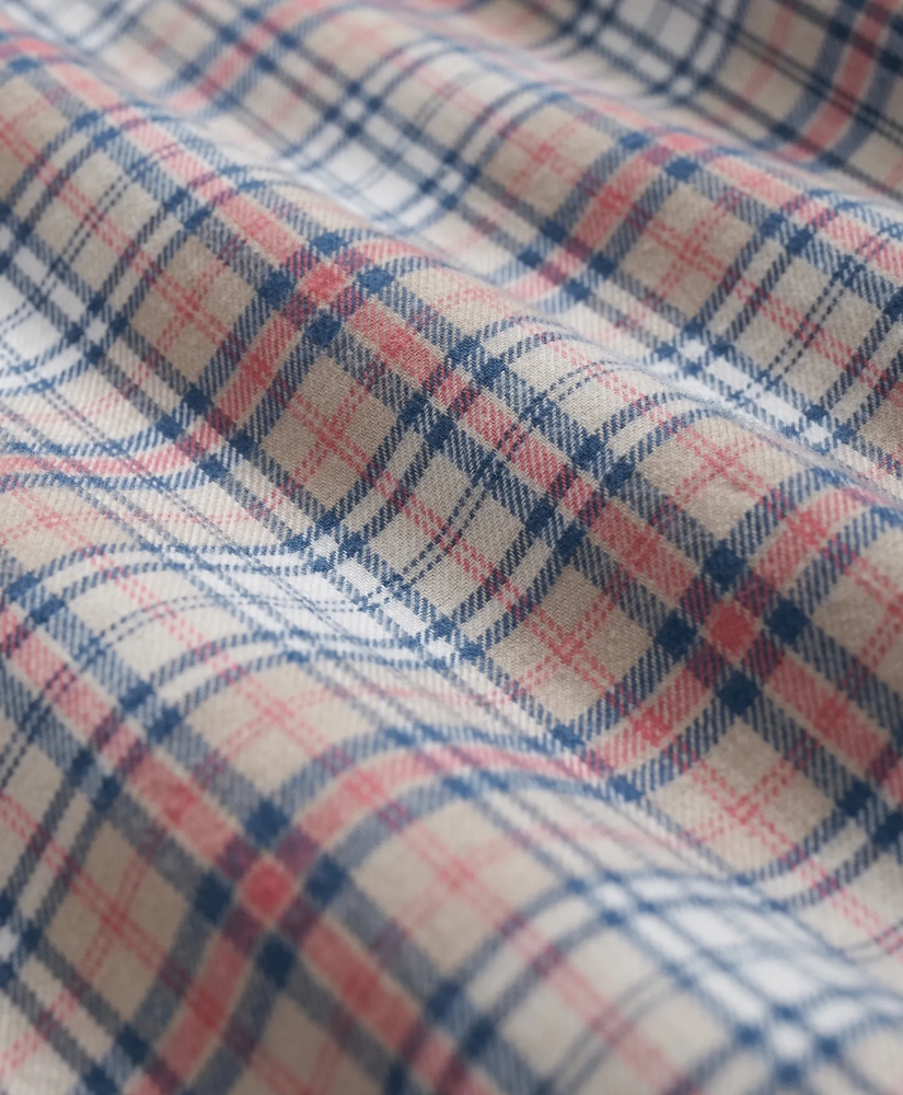 Cotton-Cashmere Flannel Plaid Sport Shirt, image 3