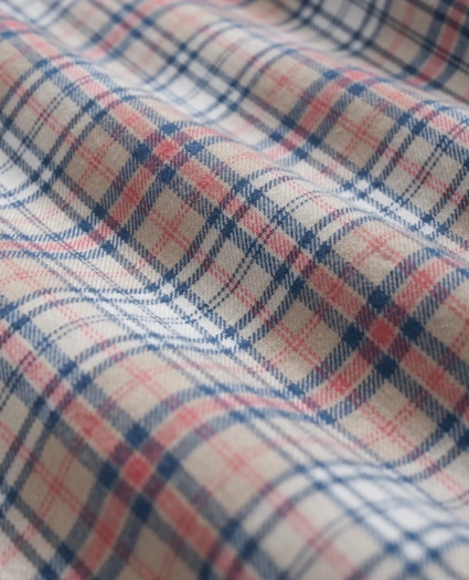 Cotton-Cashmere Flannel Plaid Sport Shirt, image 3