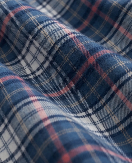 Cotton-Cashmere Flannel Plaid Sport Shirt, image 3
