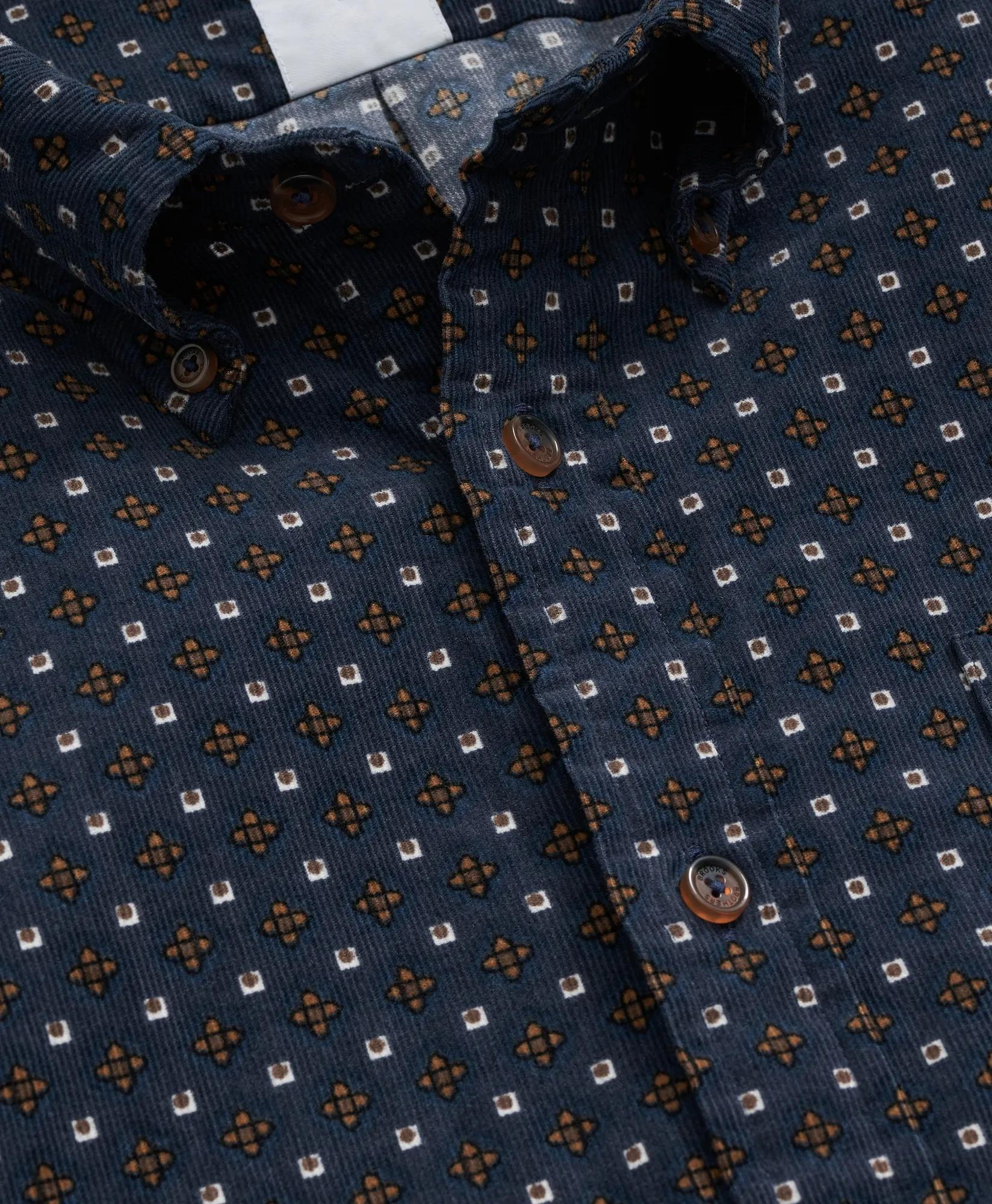 Cotton Corduroy Foulard Sport Shirt, image 2