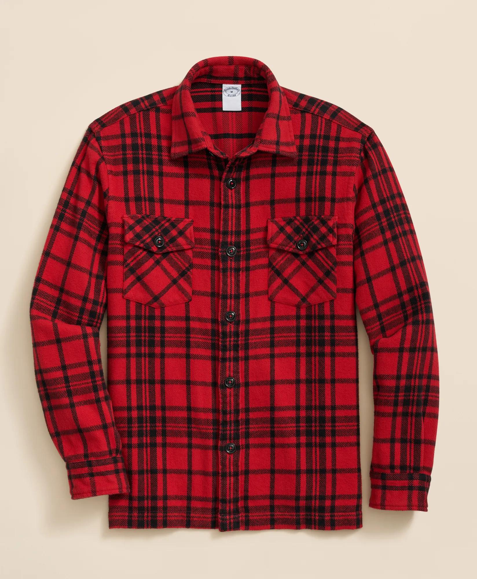 Cotton Plaid Overshirt, image 1
