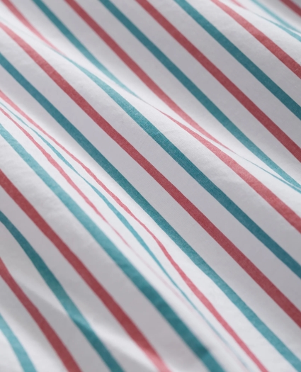 Friday Shirt, Poplin Holiday Stripe, image 3