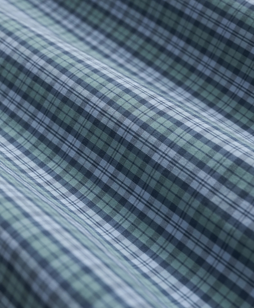 Performance Series Stretch Polo Button-Down Collar, Tartan Sport Shirt, image 3