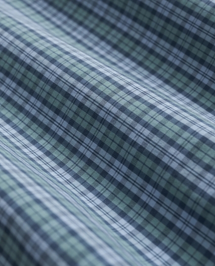 Performance Series Stretch Polo Button-Down Collar, Tartan Sport Shirt, image 3