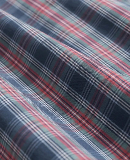 Performance Series Stretch Polo Button-Down Collar, Tartan Sport Shirt, image 3