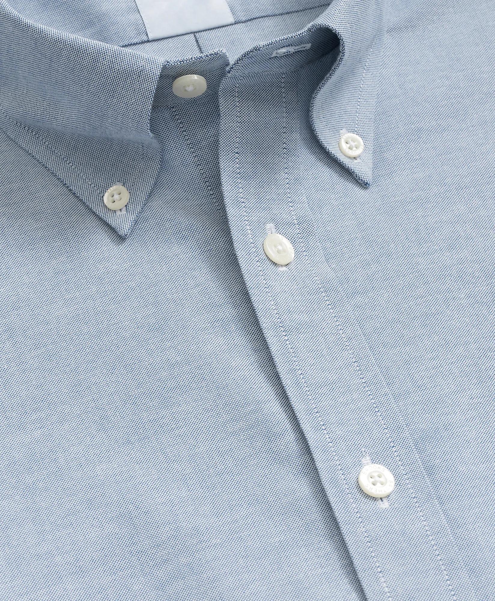 Stretch Non-Iron Oxford Button-Down Collar, Short Sleeve Shirt, image 2