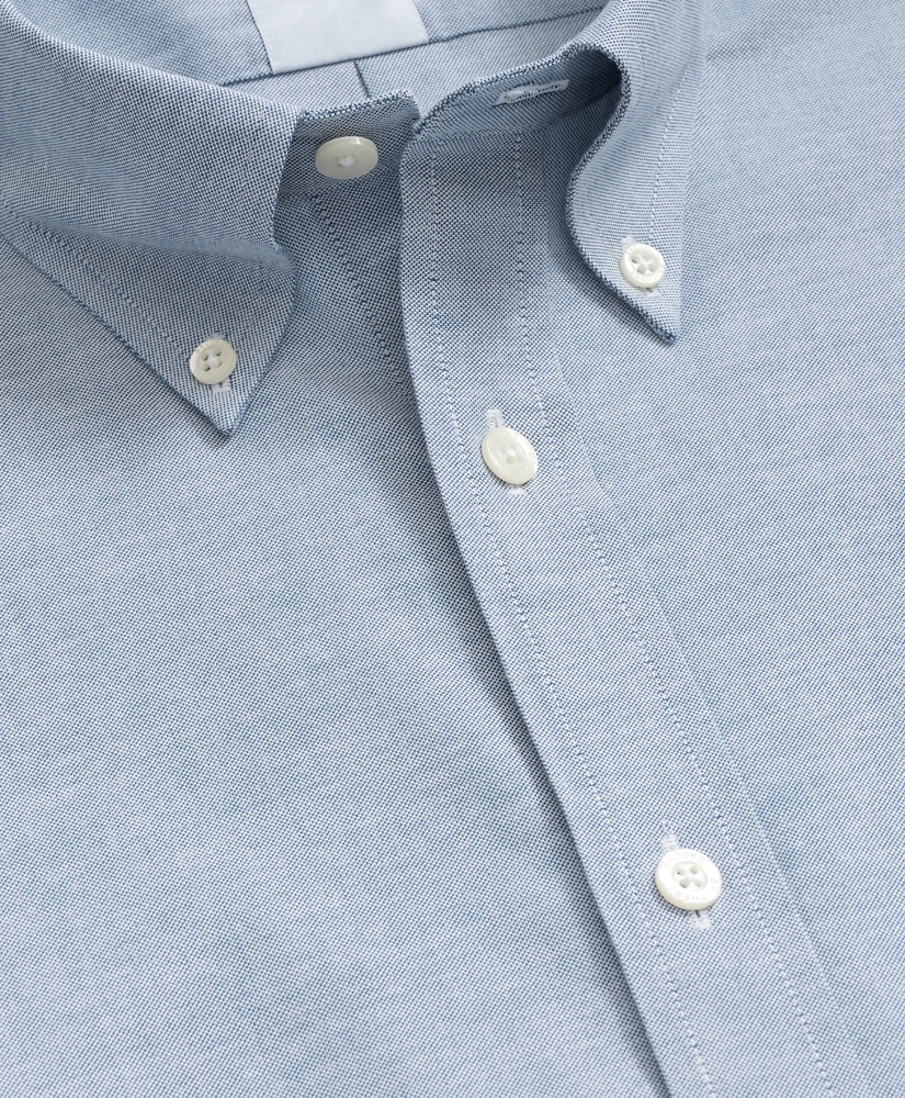 Stretch Non-Iron Oxford Button-Down Collar, Short Sleeve Shirt