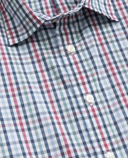 Performance Series Stretch Spread Collar, Multi-Gingham Sport Shirt, image 2