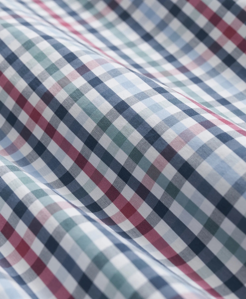 Performance Series Stretch Spread Collar, Multi-Gingham Sport Shirt, image 3