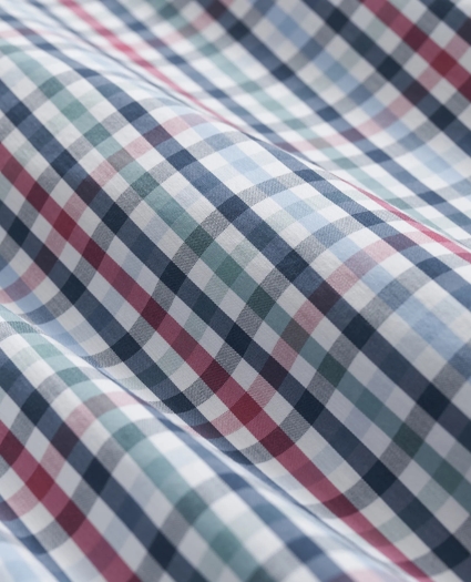 Performance Series Stretch Spread Collar, Multi-Gingham Sport Shirt, image 3