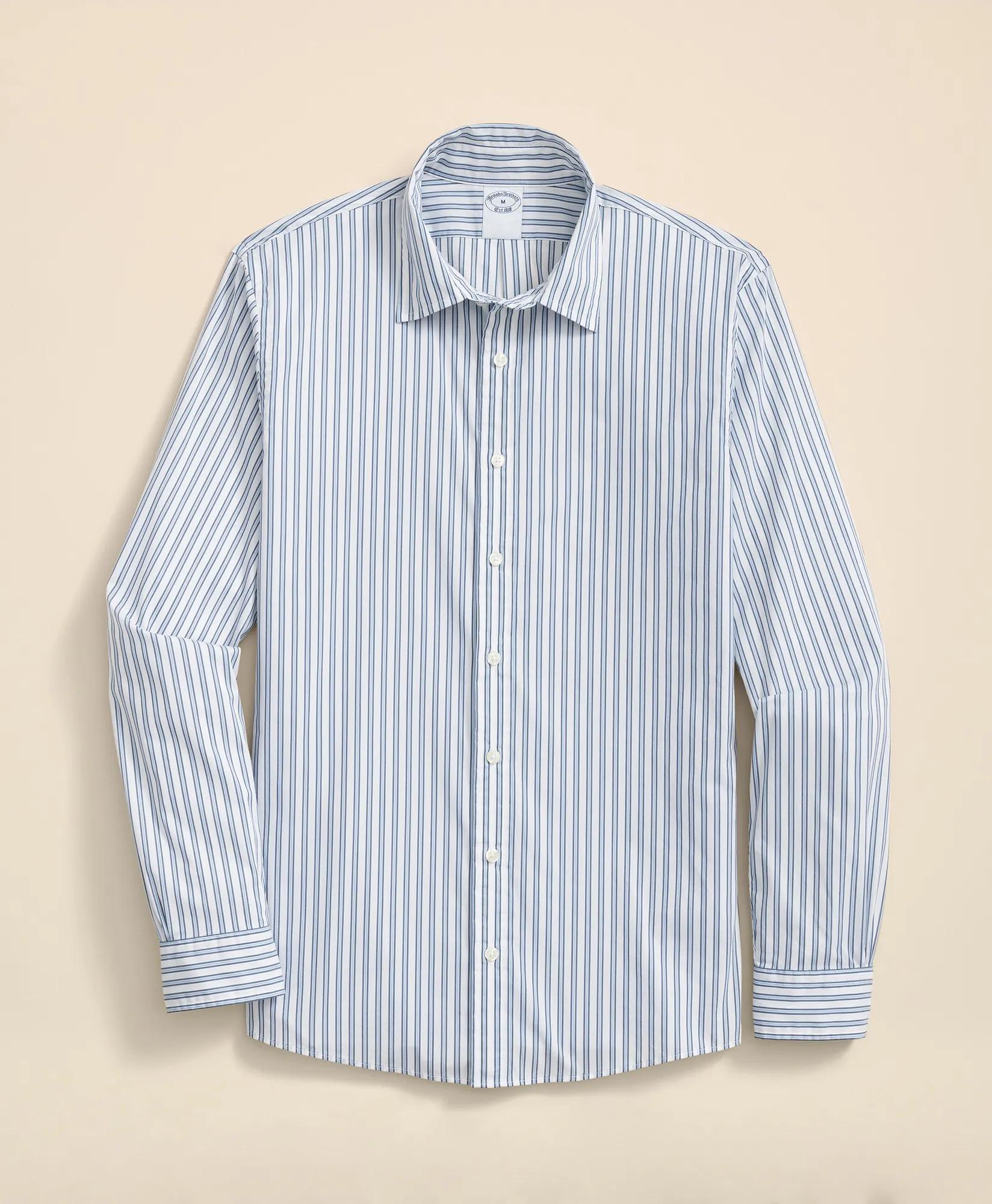 Performance Series Stretch Spread Collar, Striped Sport Shirt, image 1