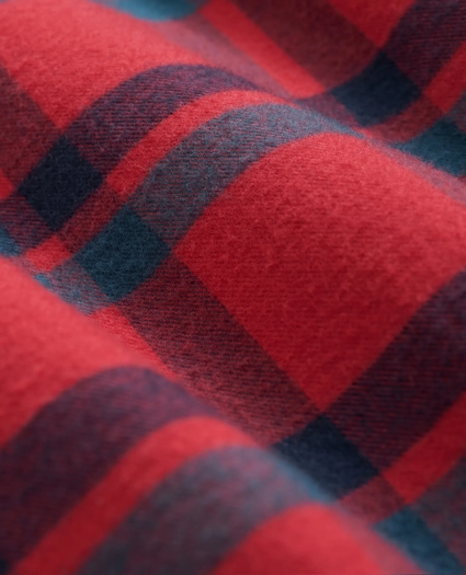 Portuguese Flannel Polo Button Down Collar, Bold Plaid Shirt, image 3