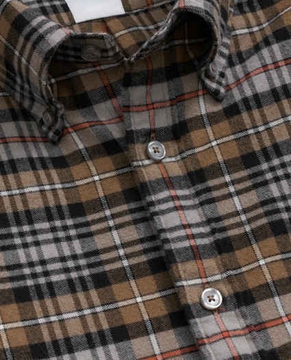 Portuguese Flannel Polo Button Down Collar, Plaid Shirt, image 2