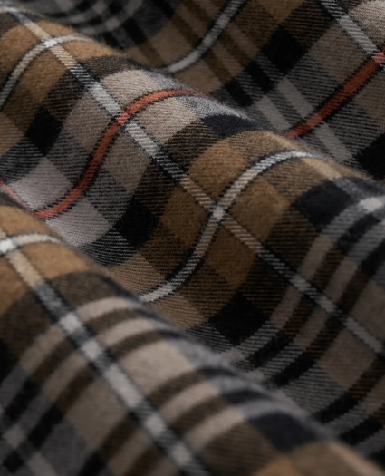 Portuguese Flannel Polo Button Down Collar, Plaid Shirt, image 3