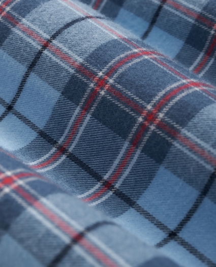 Portuguese Flannel Polo Button Down Collar, Plaid Shirt, image 3