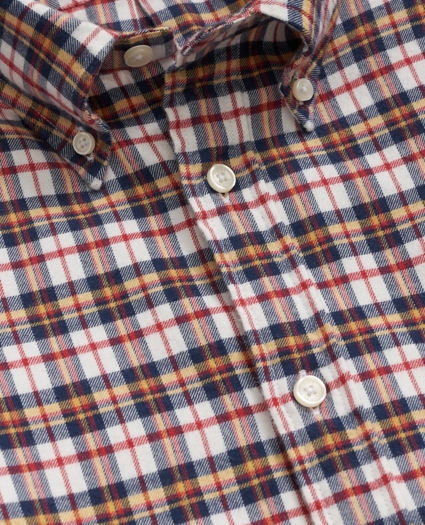 Portuguese Flannel Polo Button Down Collar, Multi-Check Shirt, image 2