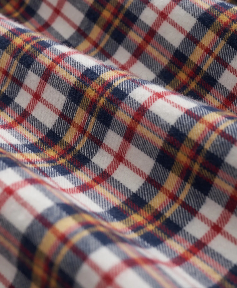 Portuguese Flannel Polo Button Down Collar, Multi-Check Shirt, image 3