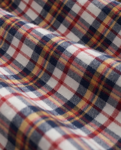 Portuguese Flannel Polo Button Down Collar, Multi-Check Shirt, image 3