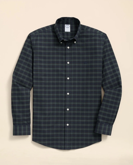 Stretch Non-Iron Oxford Button-Down Collar, Blackwatch Shirt, image 1