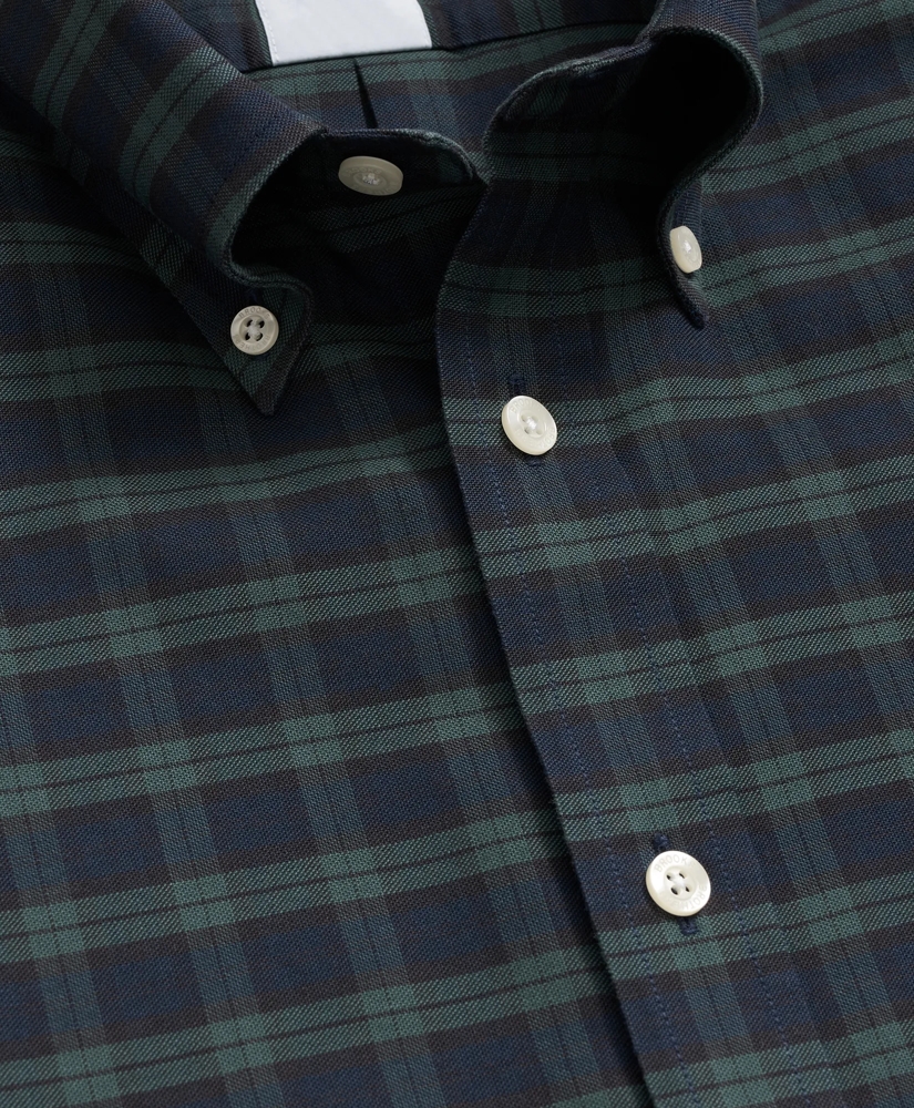 Stretch Non-Iron Oxford Button-Down Collar, Blackwatch Shirt