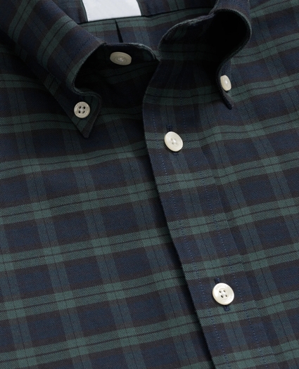 Stretch Non-Iron Oxford Button-Down Collar, Blackwatch Shirt, image 2
