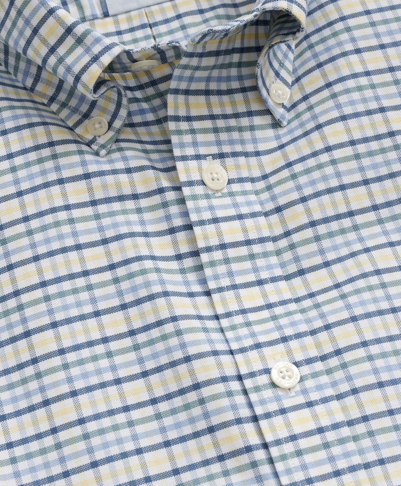 Stretch Non-Iron Oxford Button-Down Collar, Tattersall Sport Shirt