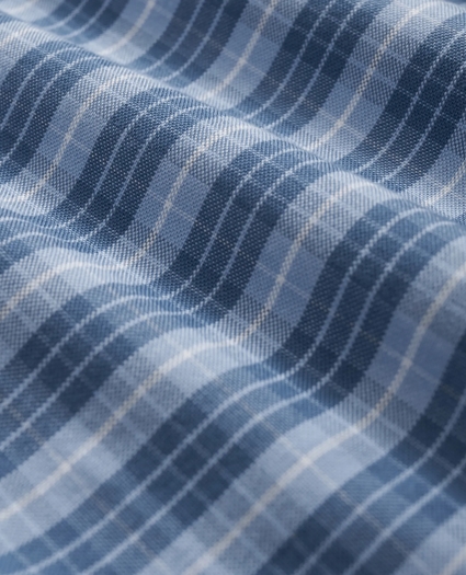 Stretch Non-Iron Oxford Button-Down Collar, Tartan Sport Shirt, image 3