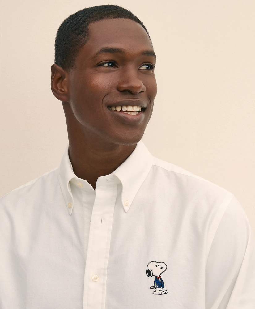 Brooks Brothers X PEANUTS Traditional Fit Cotton Oxford Button-Down Collar, Sport Shirt, image 2