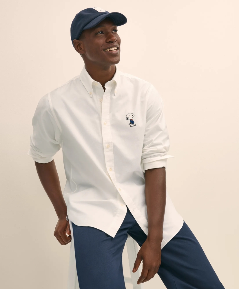 Brooks Brothers X PEANUTS Traditional Fit Cotton Oxford Button-Down Collar, Sport Shirt, image 4