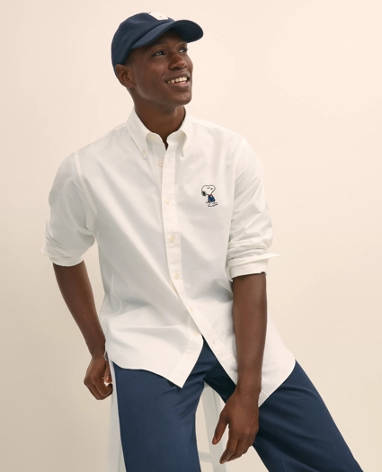 Brooks Brothers X PEANUTS Traditional Fit Cotton Oxford Button-Down Collar, Sport Shirt, image 4