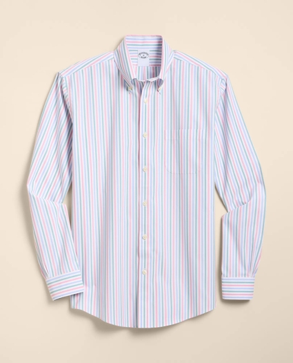 Stretch Non-Iron Poplin Polo Button-Down, Sport Shirt, image 1