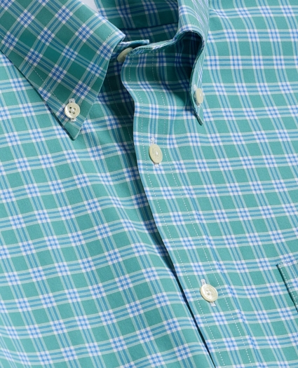 Stretch Non-Iron Poplin Polo Button-Down, Sport Shirt, image 2