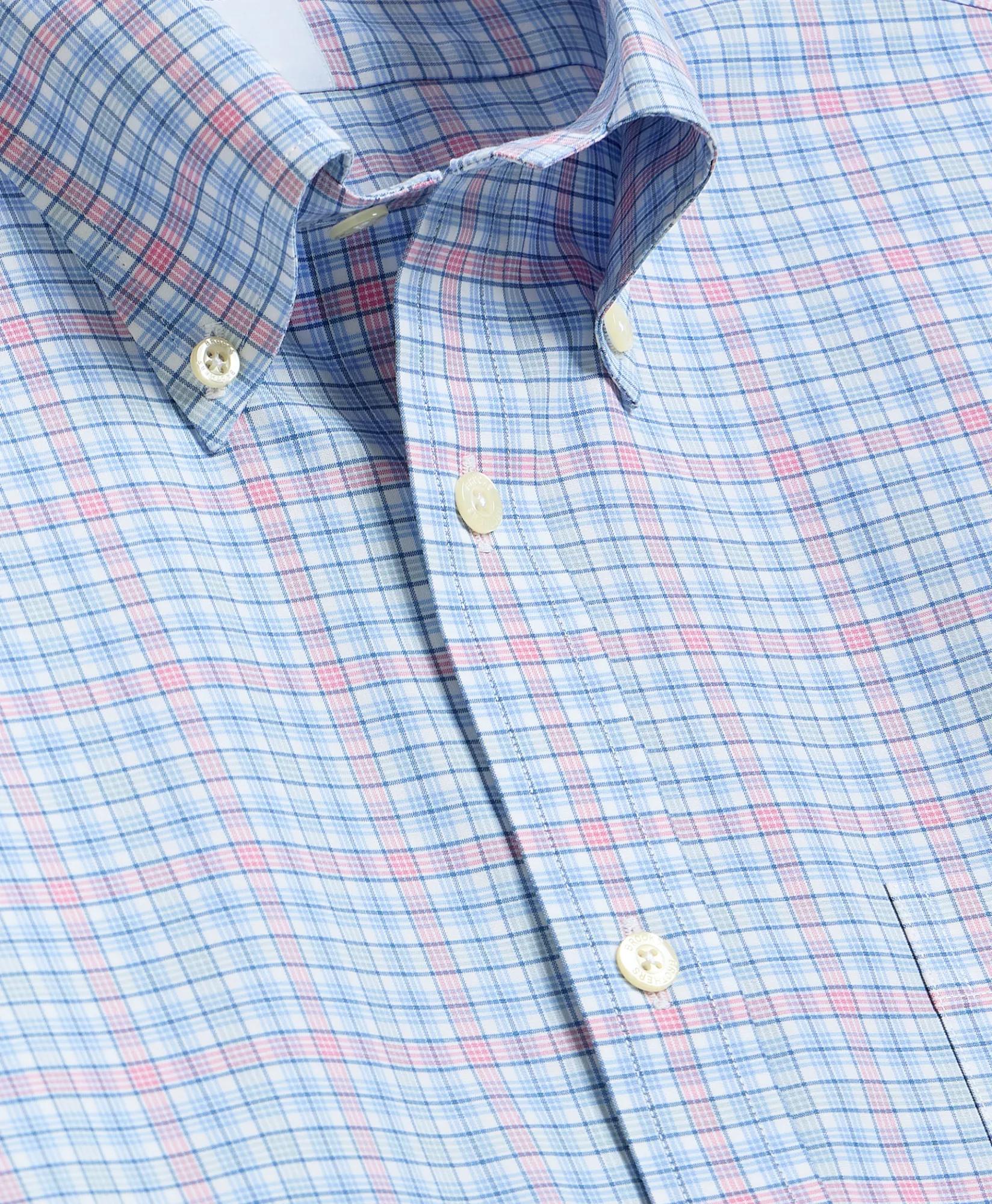 Stretch Non-Iron Poplin Polo Button-Down, Sport Shirt, image 2