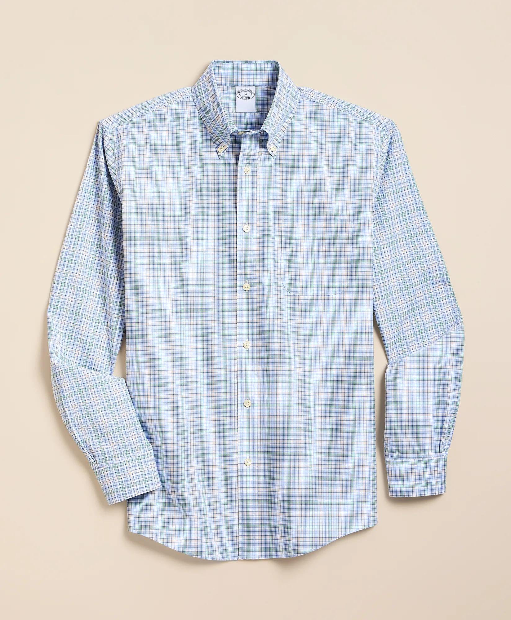 Stretch Non-Iron Poplin Polo Button-Down, Sport Shirt, image 1