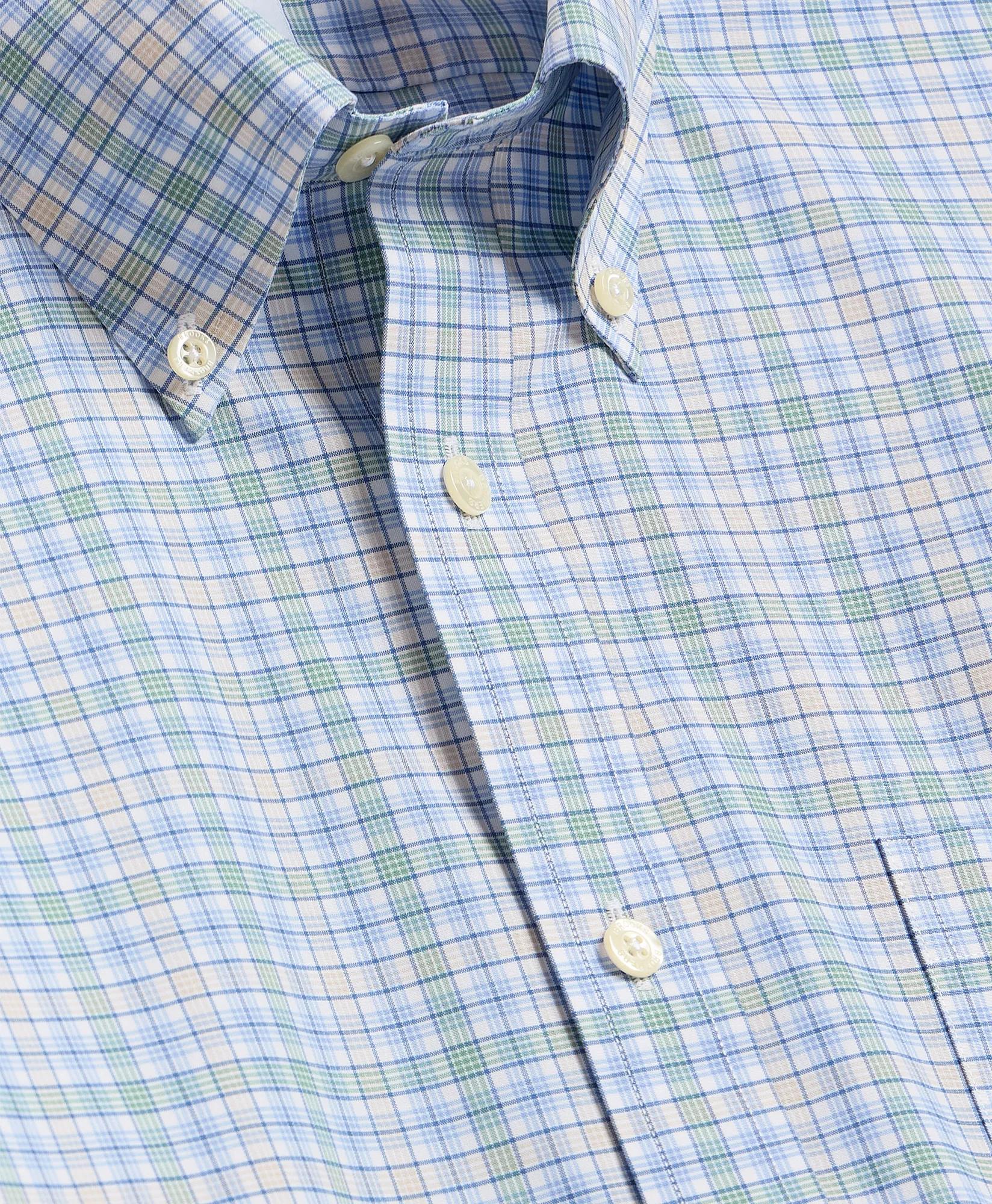 Stretch Non-Iron Poplin Polo Button-Down, Sport Shirt, image 2