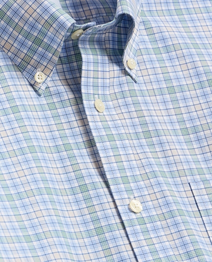 Stretch Non-Iron Poplin Polo Button-Down, Sport Shirt, image 2