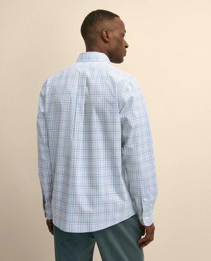 Stretch Non-Iron Poplin Polo Button-Down, Sport Shirt, image 4