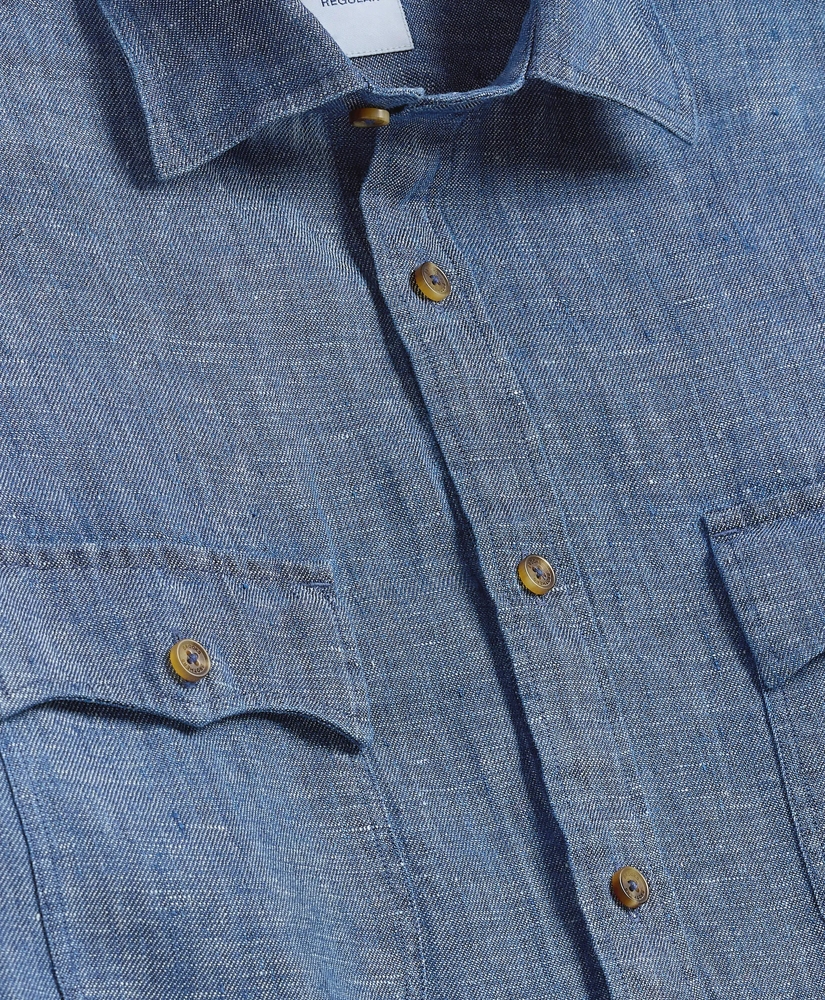 Linen Twill Shirt Jacket, image 2